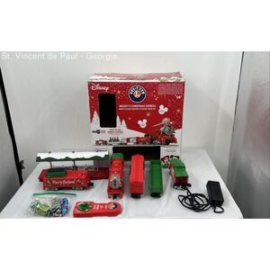 Lionel Disney Mickey's Christmas Express Bluetooth Electric O Gauge Train Great